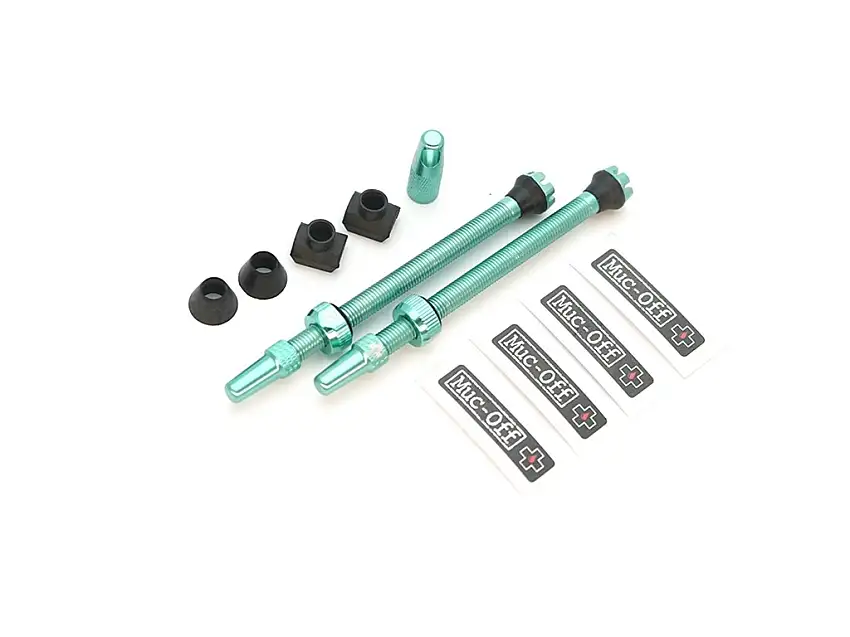 Tubelessventiler MUC-OFF Tubeless Valve Kit V 2.0 Turquoise 80mm
