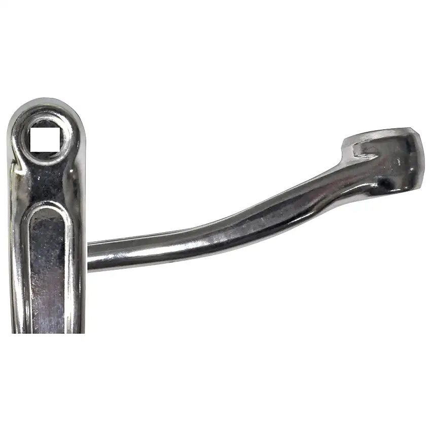 Vevarm left PowerFactory 170mm alu square Silver