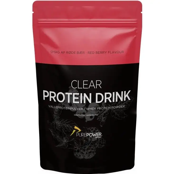 Proteinpulver PurePower Clear Protein Drink 400g Röda Bär