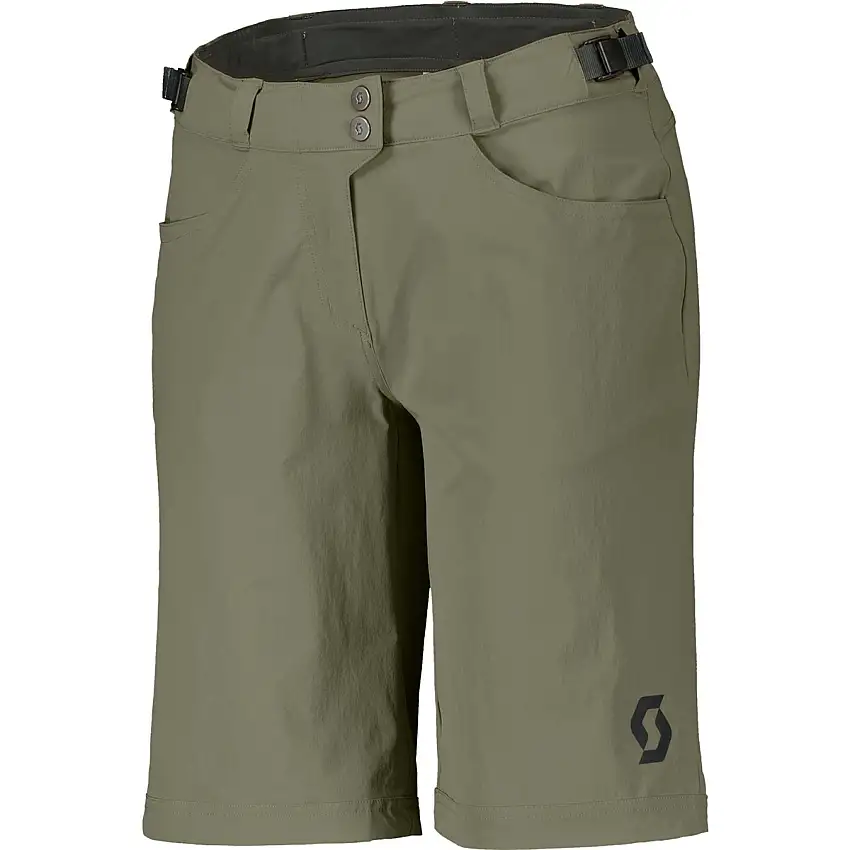 Cykelshorts Dam Scott Trail Flow w/pad Hay Green