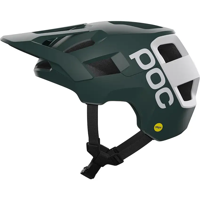 Cykelhjälm POC Kortal Race MIPS Pargasite Green Matt/Hydrogen White