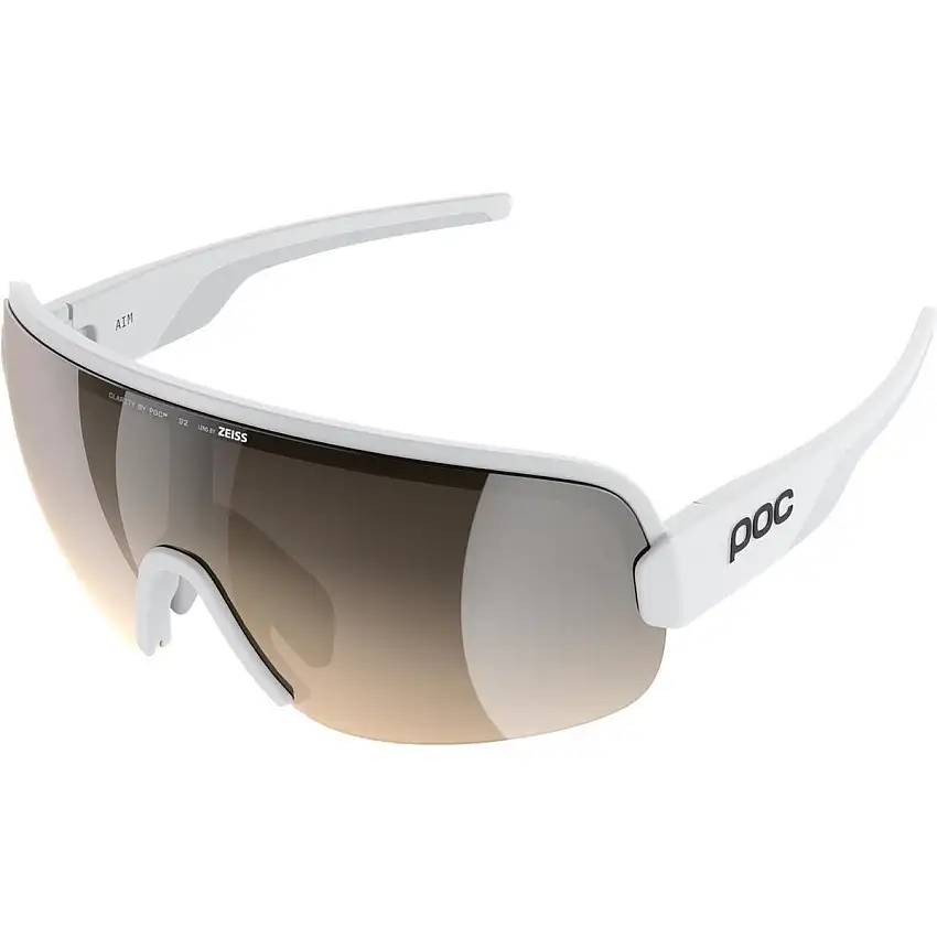 Cykelglasögon POC Aim Hydrogen White/Clarity Trail /Partly Sunny Silver