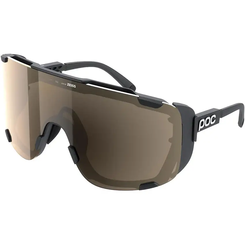Cykelglasögon POC Devour Ultra Uranium Black/Clarity Trail/Partly Sunny Silver