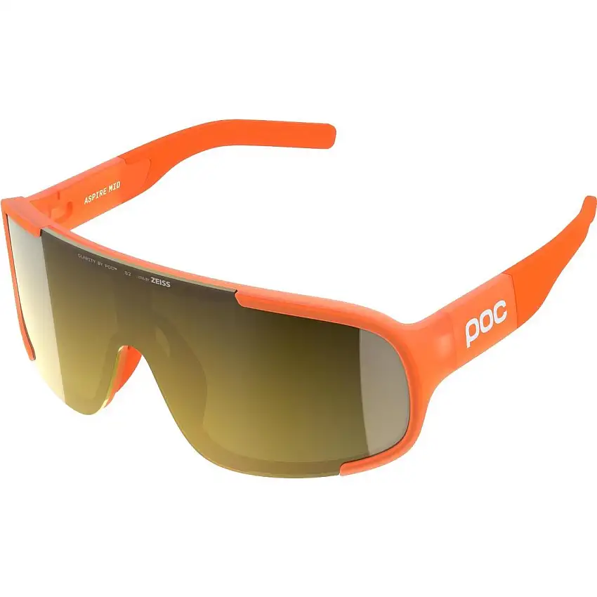 Cykelglasögon POC Aspire Mid Fluo. Orange Translucent/Clarity Road/Partly Sunny Gold