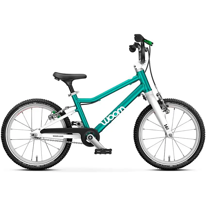 Barncykel Woom Go 3 16" Metallic Petrol
