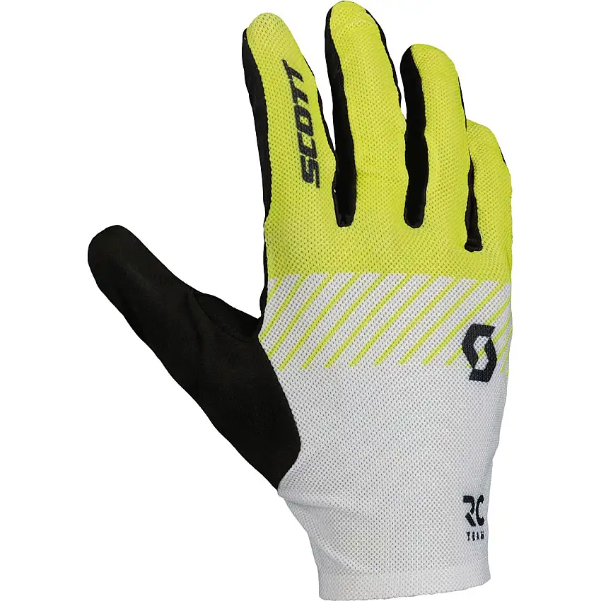 Cykelhandskar Scott RC Team LF Sulphur Yellow/White