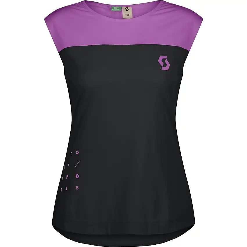 Cykellinne Dam Scott Trail Vertic DRI SS Black/Liquid Purple