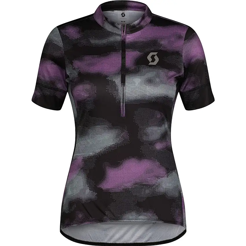 Cykeltröja Dam Scott Endurance 10 SS Black/Liquid Purple