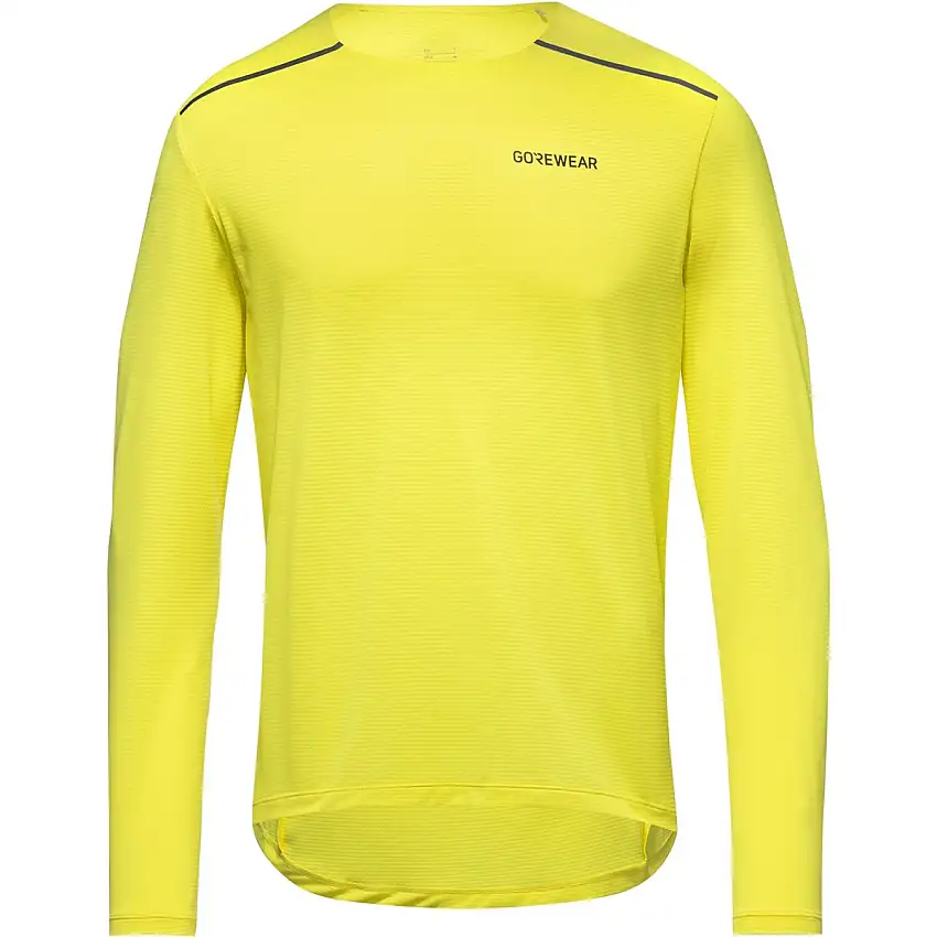Löpartröja GOREWEAR Contest 2.0 LS Tee Mens Washed Neon Yellow