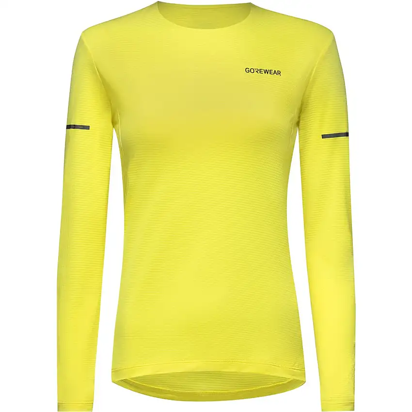 Löpartröja GOREWEAR Contest 2.0 LS Tee Womens Washed Neon Yellow