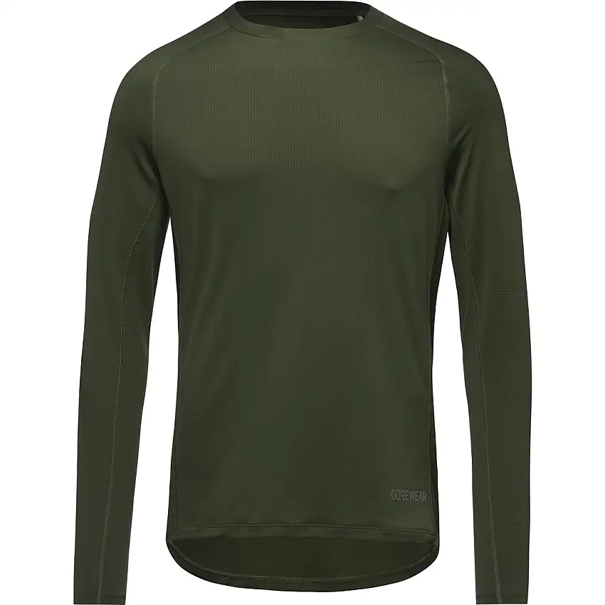 Löpartröja GOREWEAR Everyday LS Solid Shirt Mens Utility Green