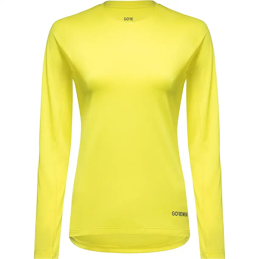 Löpartröja GOREWEAR Everyday LS Solid Shirt Womens Washed Neon Yellow