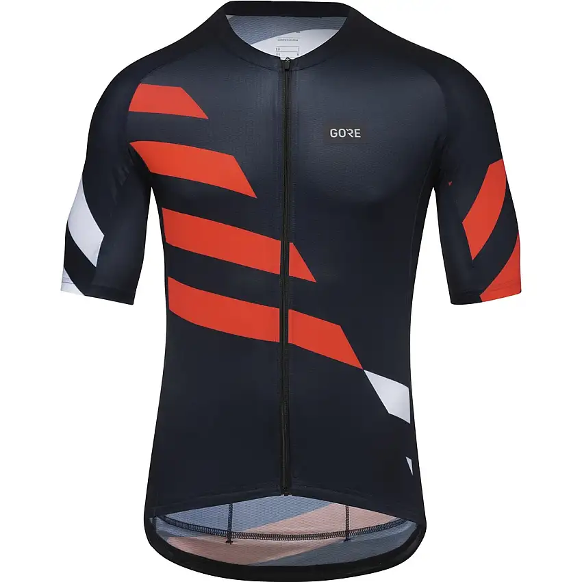 Cykeltröja GOREWEAR Signal Chaos Mens Orbit Blue/Fireball