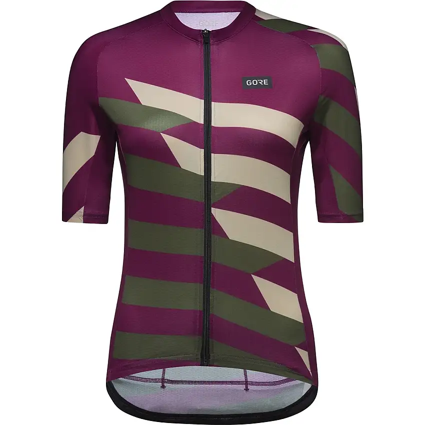Cykeltröja GOREWEAR Signal Chaos Womens Process Purple/Utility Green