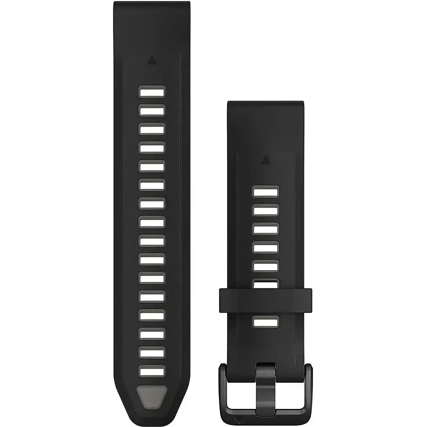 Klockarmband Garmin QuickFit 20 Silikon Black/Pebble Gray
