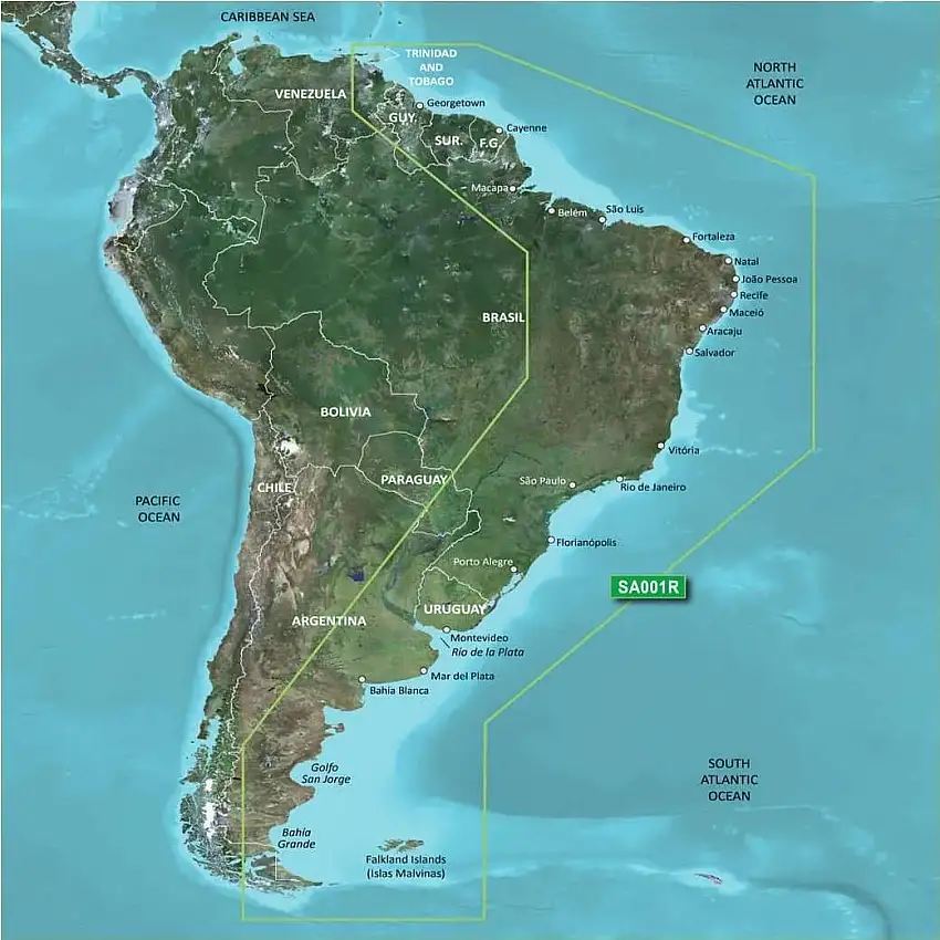 Garmin microSDT/SDT card: VSA001R - G3 South America East Coast