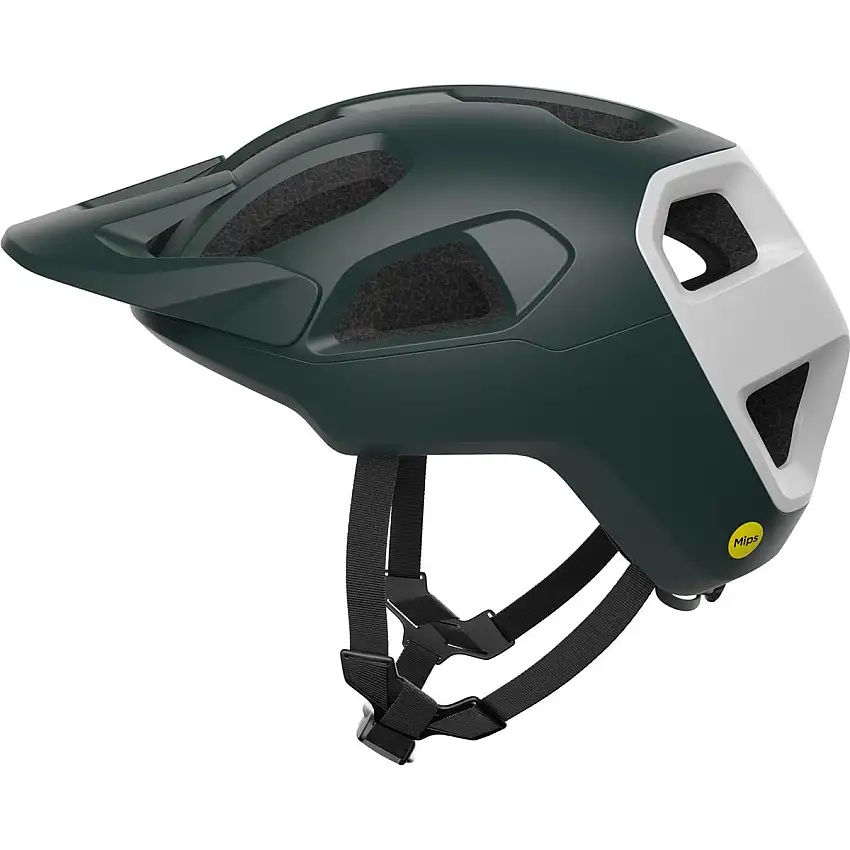 Cykelhjälm POC Cularis MIPS Pargasite Green Matt/Hydrogen White