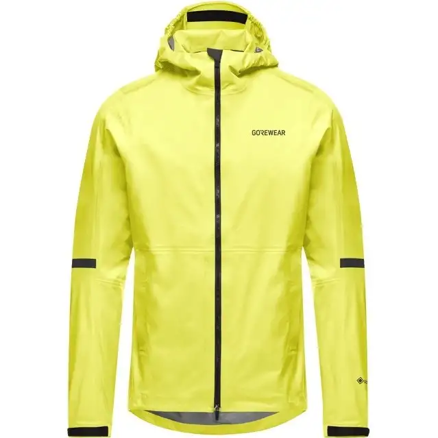Cykeljacka GOREWEAR Lupra GORE-TEX 2.0 Hooded Jacket Mens Lime Yellow