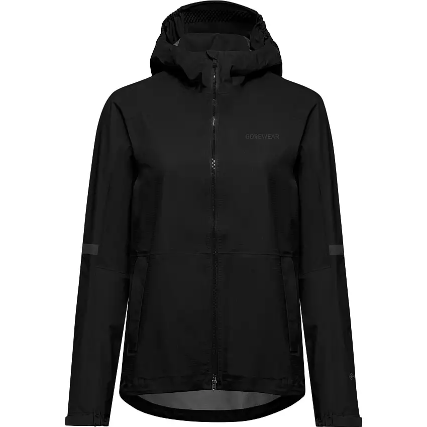Cykeljacka GOREWEAR Lupra GORE-TEX 2.0 Hooded Jacket Womens Black