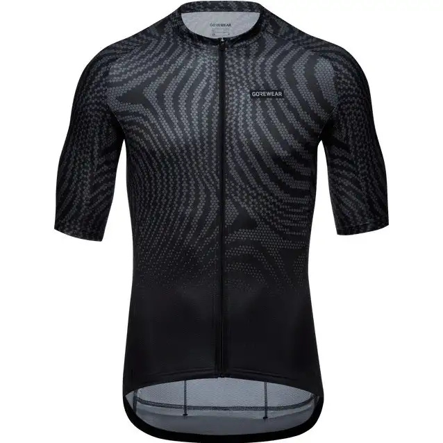 Cykeltröja GOREWEAR Spirit Moire Jersey Mens Black/Lab Graphite