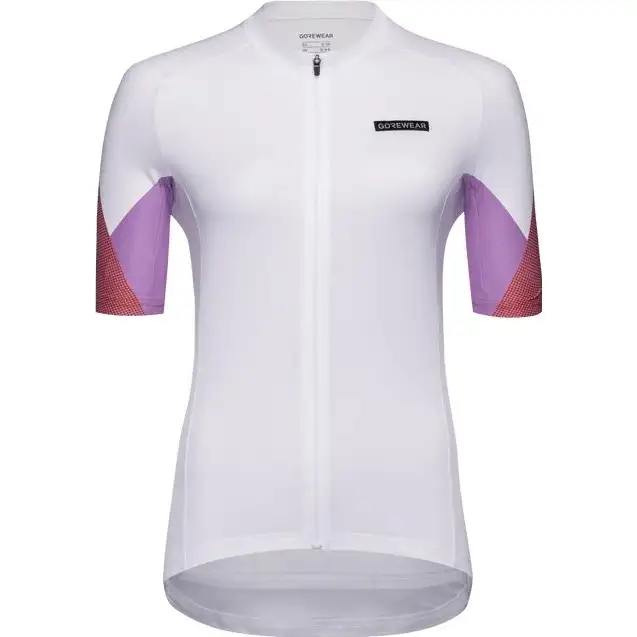 Cykeltröja GOREWEAR Spirit Triangles Jersey Womens White/Lab Red