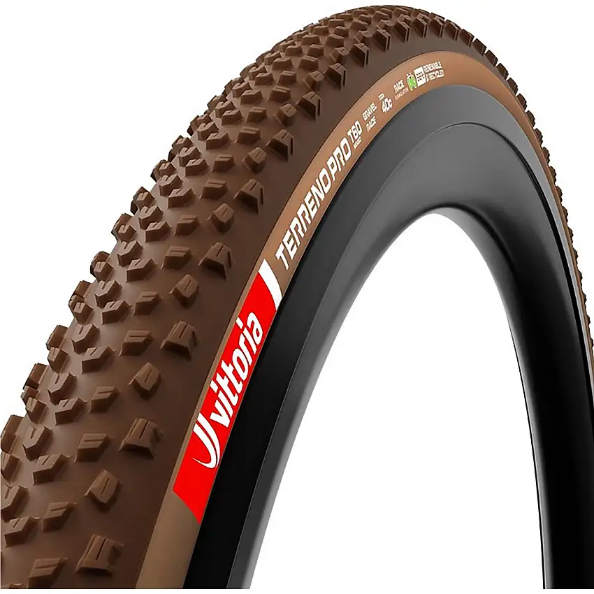 Cykeldäck Vittoria Terreno Pro T60 Mixed TLR Eco Brown 700x45c