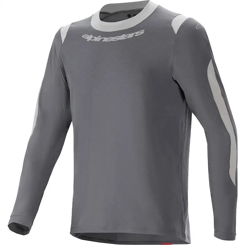Cykeltröja Alpinestars A-Dura Dri Wool LS Jersey Dark Grey