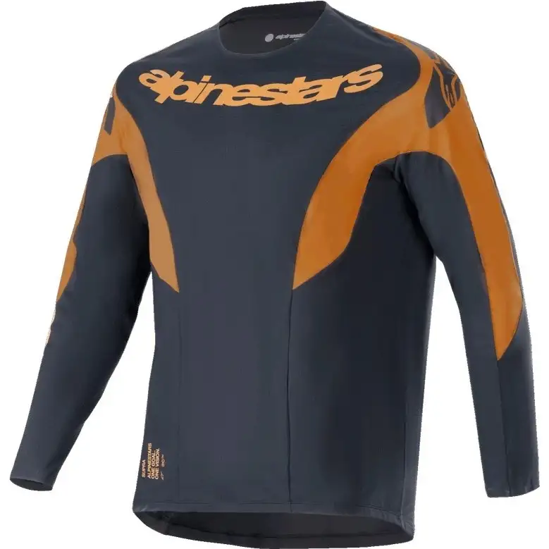 Cykeltröja Alpinestars A-Supra Race LS Jersey Black/Yellow