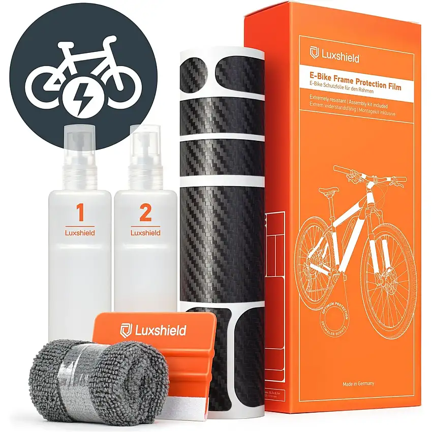 Ramskydd Luxshield Universal Kit Elcykel Komplett Black Carbon