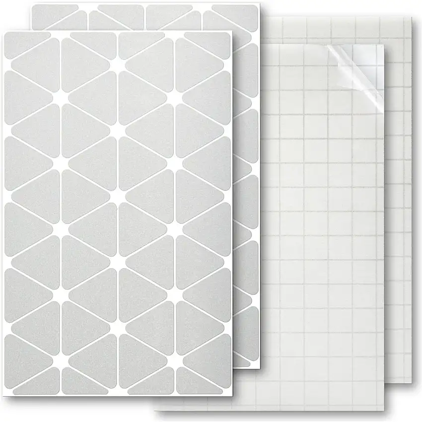 Luxshield Reflekterande Klistermärken-Triangles Silver