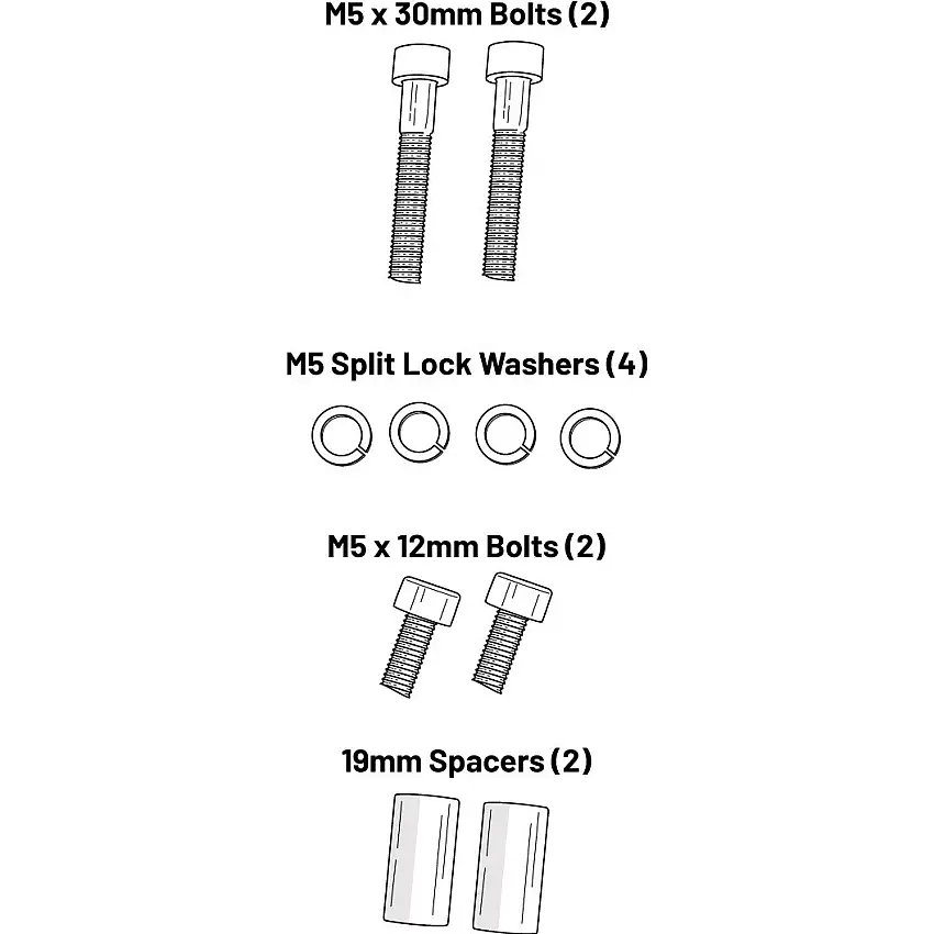 Old Man Mountain Lkhorn Eyelet Hardware Kit 10 Black