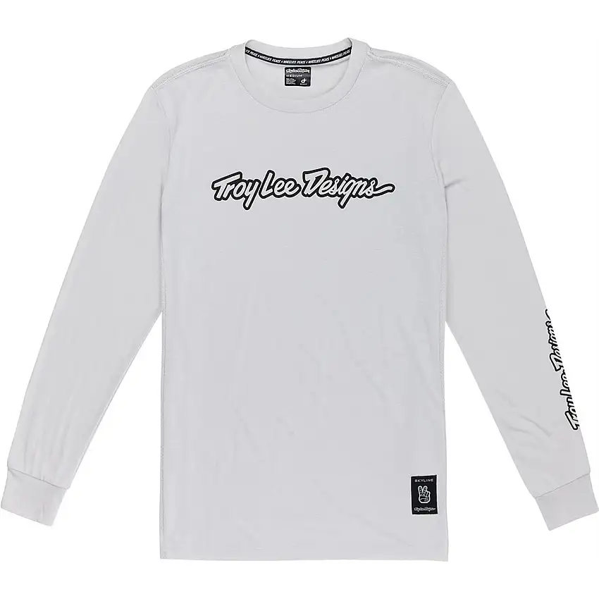 Cykeltröja Troy Lee Designs Skyline Long Sleeve Ride Tee Mist
