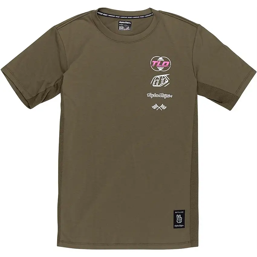 Cykeltröja Troy Lee Designs Skyline Short Sleeve Ride Tee Caper