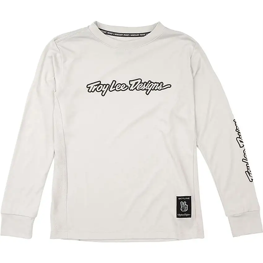 Cykeltröja Troy Lee Designs Youth Skyline Ride Long Sleeve Tee Mist