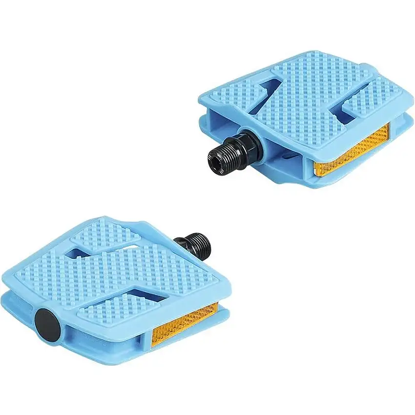 Cykelpedaler Trek Kids Platform Large Pedal Set Azureblue/Silver
