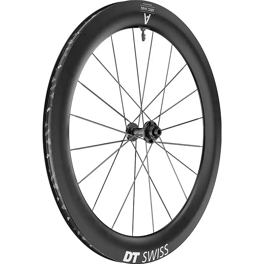 Framhjul DT Swiss ARC 1400 65mm Front Wheel Black 700c