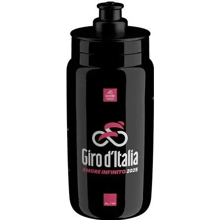 Cykelflaska Elite FLY Teams 2025 Giro d'Italia Black Map 550ml