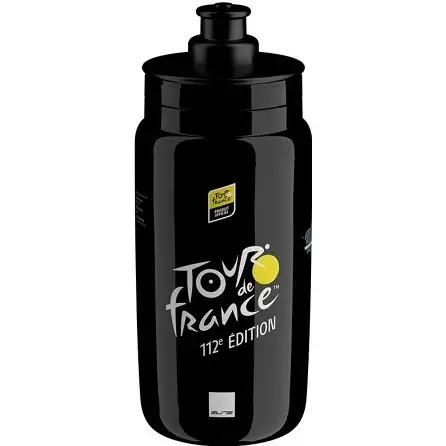 Cykelflaska Elite FLY Teams 2025 Tour de France Black Map 550ml