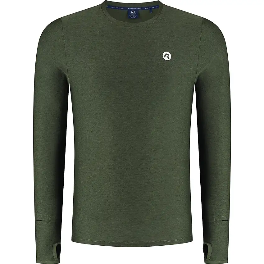 Löpartröja Rogelli Essential T-Shirt Long Sleeve Men Green