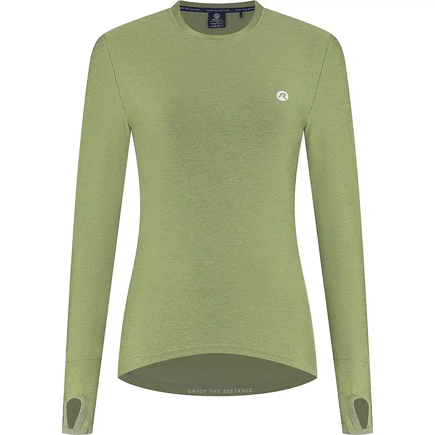 Löpartröja Rogelli Essential Tshirt Long Sleeve Women Green