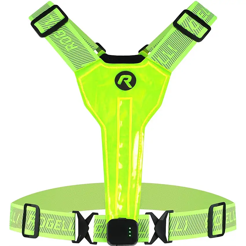 Reflexväst Rogelli Led Vest USB Fluor Yellow