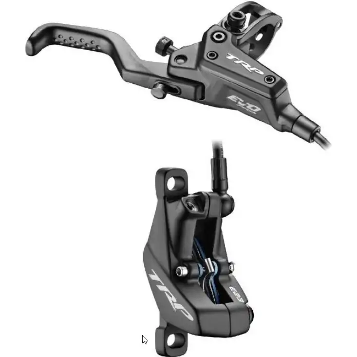 Skivbroms TRP EVO Pro 4-Kolvs HD-M9040 Höger/Bak Black