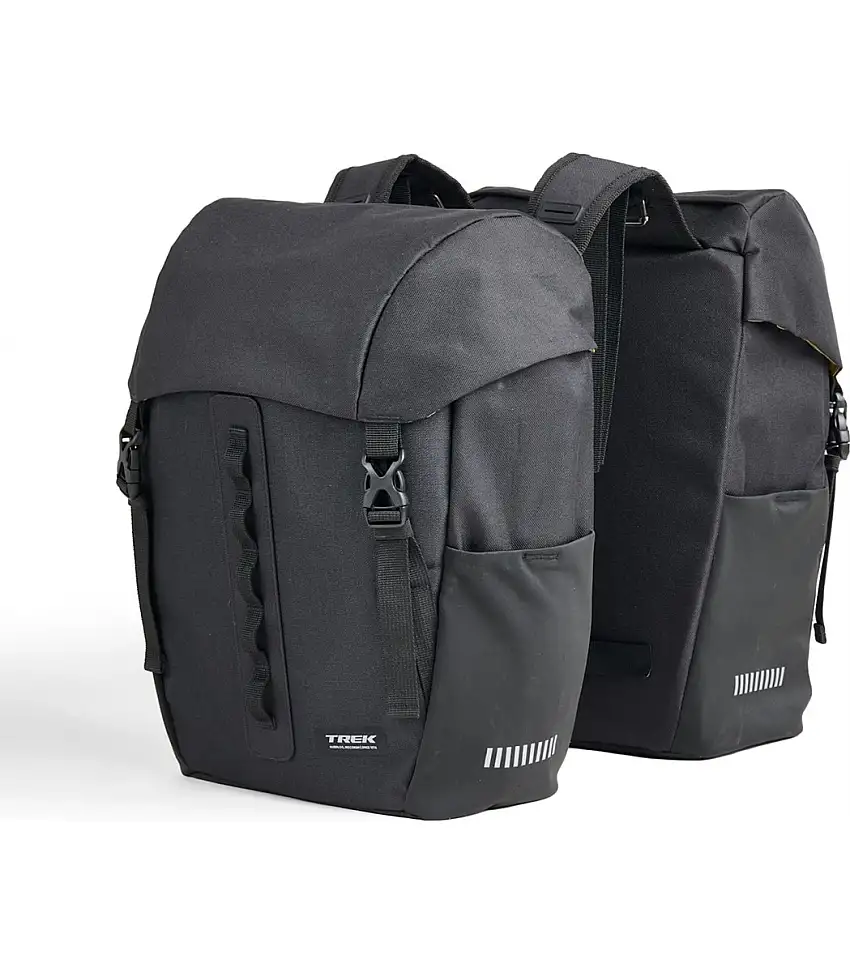 Cykelväska Pakethållare Trek Town dubbel sidoväska Black 17 l