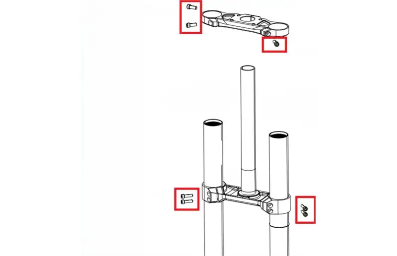 Bultkit för krona RockShox BoXXer D1 M6/M5