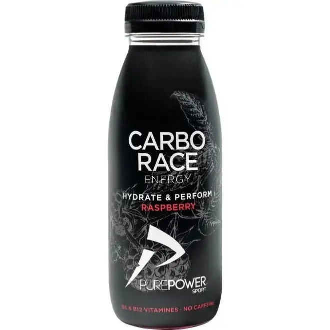Sportdryck PurePower Carbo Race Energy 330ml Hallon