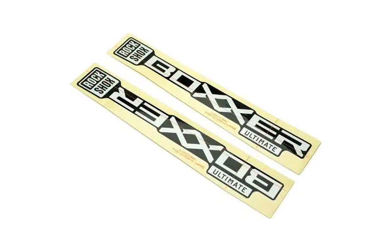 Dekalkit RockShox BoXXer Ultimate D1+ Metallic White Silver/Black