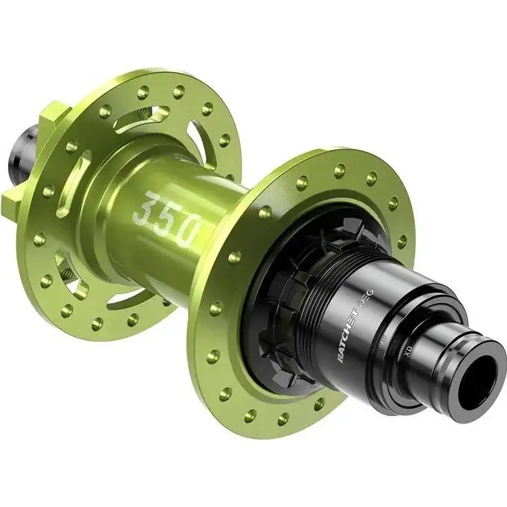 Baknav DT Swiss 350 Classic Rear 32H Disc IS 6-Bolt SRAM XD DEG 72 12x148 Grön