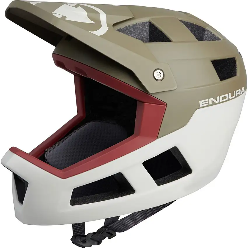 Cykelhjälm Endrura SingleTrack Full Face Helmet Tweed Green