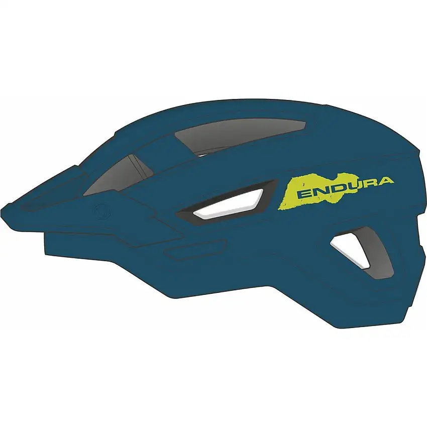 Cykelhjälm Endrura Hummvee Junior Barra Blue