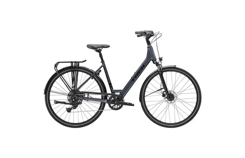 Trek Hybridcykel Verve 2 Equipped Lowstep Galactic Grey